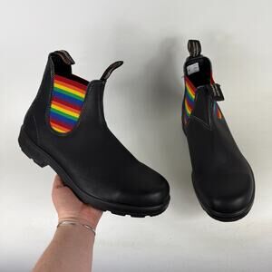 Blundstone 2105 Chelsea Boots Mens 12 Black Leather Round Toe Pull On Ankle